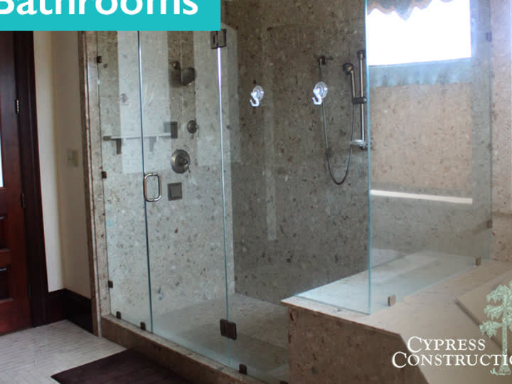 Bathroom renovation with walk-in shower