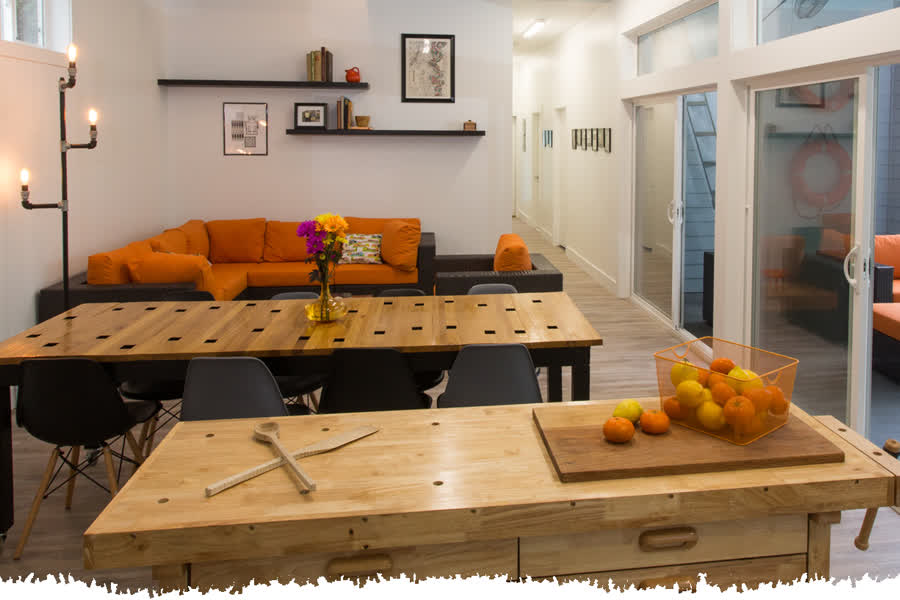 Custom home interior living space
