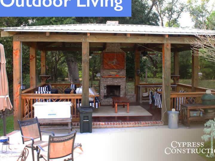 Covered outdoor living space